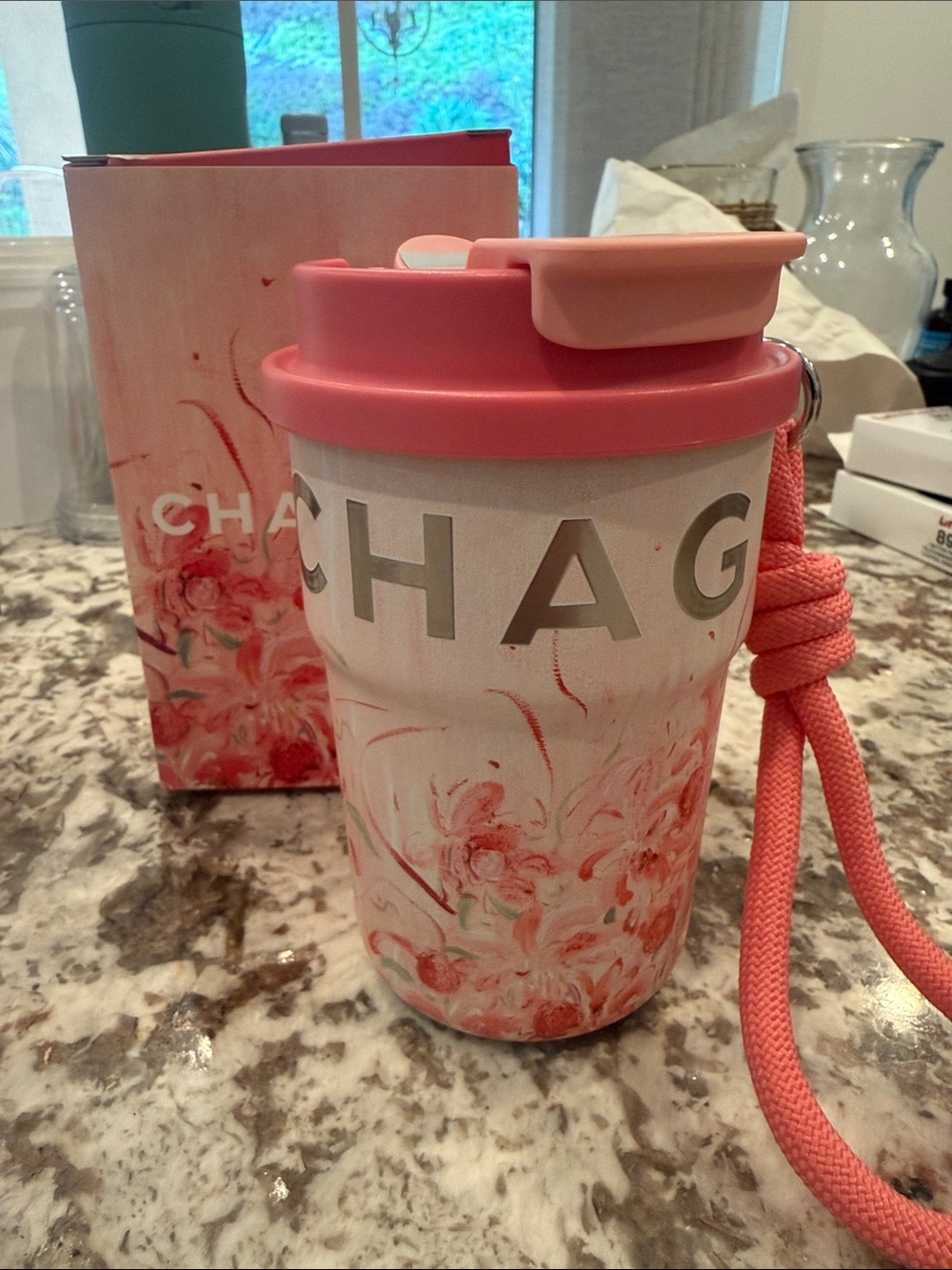 Chagee tea mug cup to go hot cold insulated